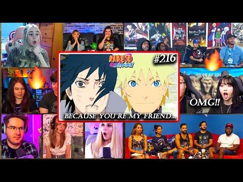 NARUTO CONFRONTS SASUKE🔥😨  | SASUKE'S NEW EYES! 👀Shippuden 216 🇯🇵  REACTION MASHUP 疾風伝 海外の反応