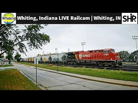 Live webcam view of Whiting Railcam: Multi-Railroad Junction