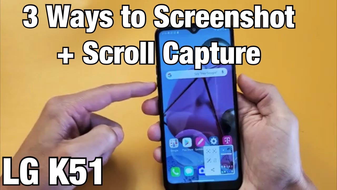 LG K51: How to Take Screenshot (3 Ways) + Scroll Capture + Tips