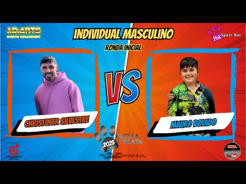 Huella de Plata 2025 - Christofer Silvestre Vs. Mauro Bolado - Individual Masculino - Ronda Inicial