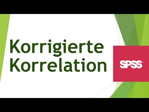 Korrigierte Korrelation in SPSS