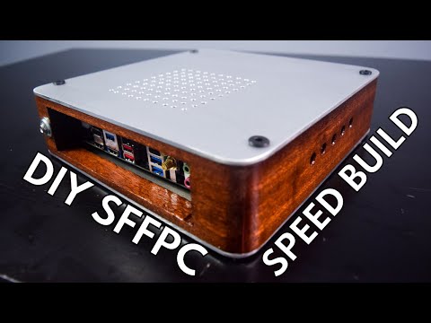 Low Profile SFFPC with DIY PC case 1 minute speed build