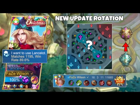 LANCELOT NEW SEASON BEST ROTATION TO RANK UP FASTER!! | TOP GLOBAL LANCELOT NEW BEST BUILD | MLBB
