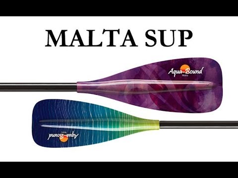 Aqua Bound Malta 1-Piece Fiberglass Stand-Up Paddle (Closeout) video poster