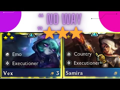 TFT set 10 3 Star Vex & Samira ⭐️⭐️⭐️ Best 3 Cost unit in the game ? Execution Emo Country best comp