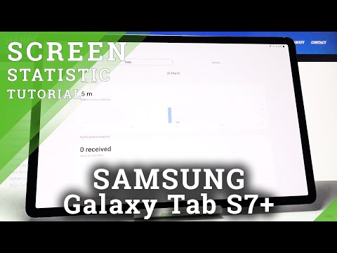 How to Check Total Screen Time in SAMSUNG Galaxy Tab S7+ - Screen Statistics