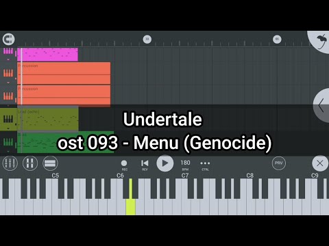Undertale ost 093 - Menu (Genocide) | FL Studio Mobile