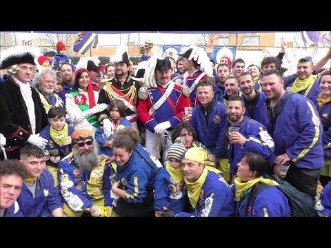 Mugnaia e Credendari aranceri - foto di gruppo - Carnevale Ivrea 2017