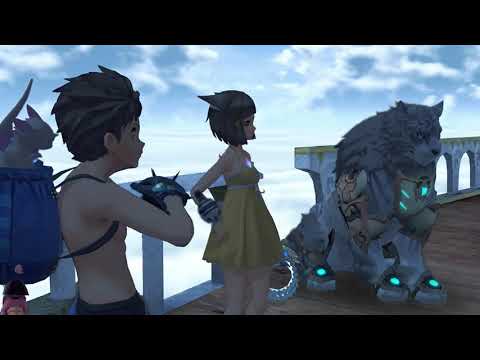 Xenoblade Chronicles 2 Swimsuit Edition Cutscene 104 - The Summoning of Genbu