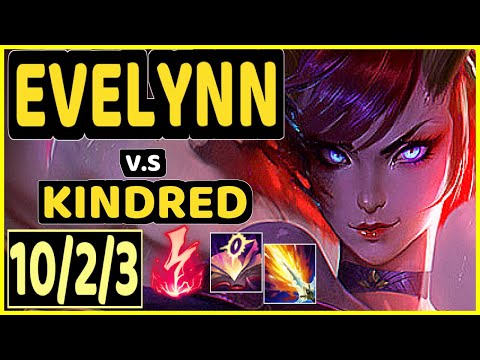 EVELYNN vs KINDRED - 10/2/3 KDA JUNGLE GAMEPLAY - NA Ranked DIAMOND