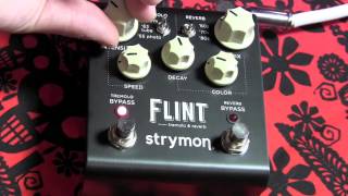Strymon FLINT Tremolo and Reverb guitar effects pedal demo
