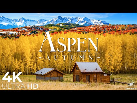Aspen, Colorado 4K - Stunning Fall Foliage, Golden Aspens, and Majestic Mountain Views