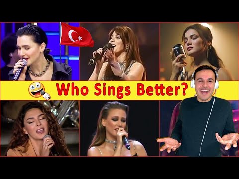 Italian Reaction 🇹🇷 Turkish Actresses Singing, Who sing better? 🎤 💃