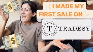 I MADE MY FIRST SALE ON TRADESY! WHAT SOLD ON TRADESY AND POSHMARK USING LIST PERFECTLY TO CROSSLIST