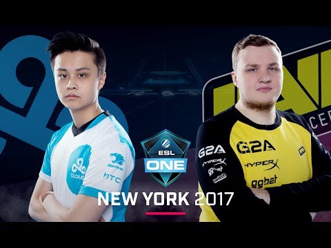 CS:GO - Cloud9 vs. Na'Vi [Mirage] Map 1 - Group A Decider - ESL One New York 2017