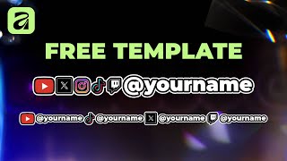 Social Media Overlay Template for Streamers! thumbnail