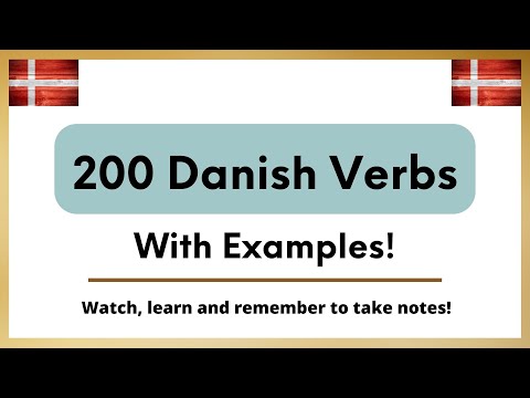 Learn 200 Danish Verbs! #Compilation