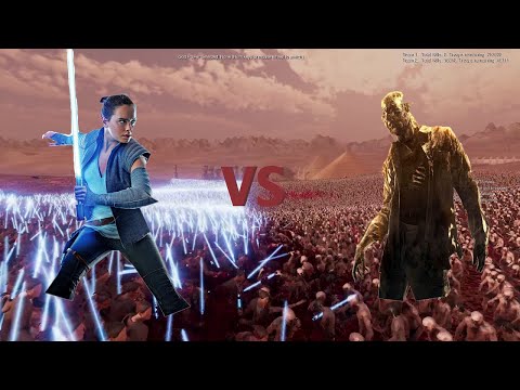 50.000 Star Wars Jedi VS 500.000 Zombies | Ultimate Epic Battle Simulator 2 | UEBS 2