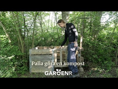 Kompost med lastpallar. Smartaste sättet att göra en kompost - Trädgårdshacks med GardenR