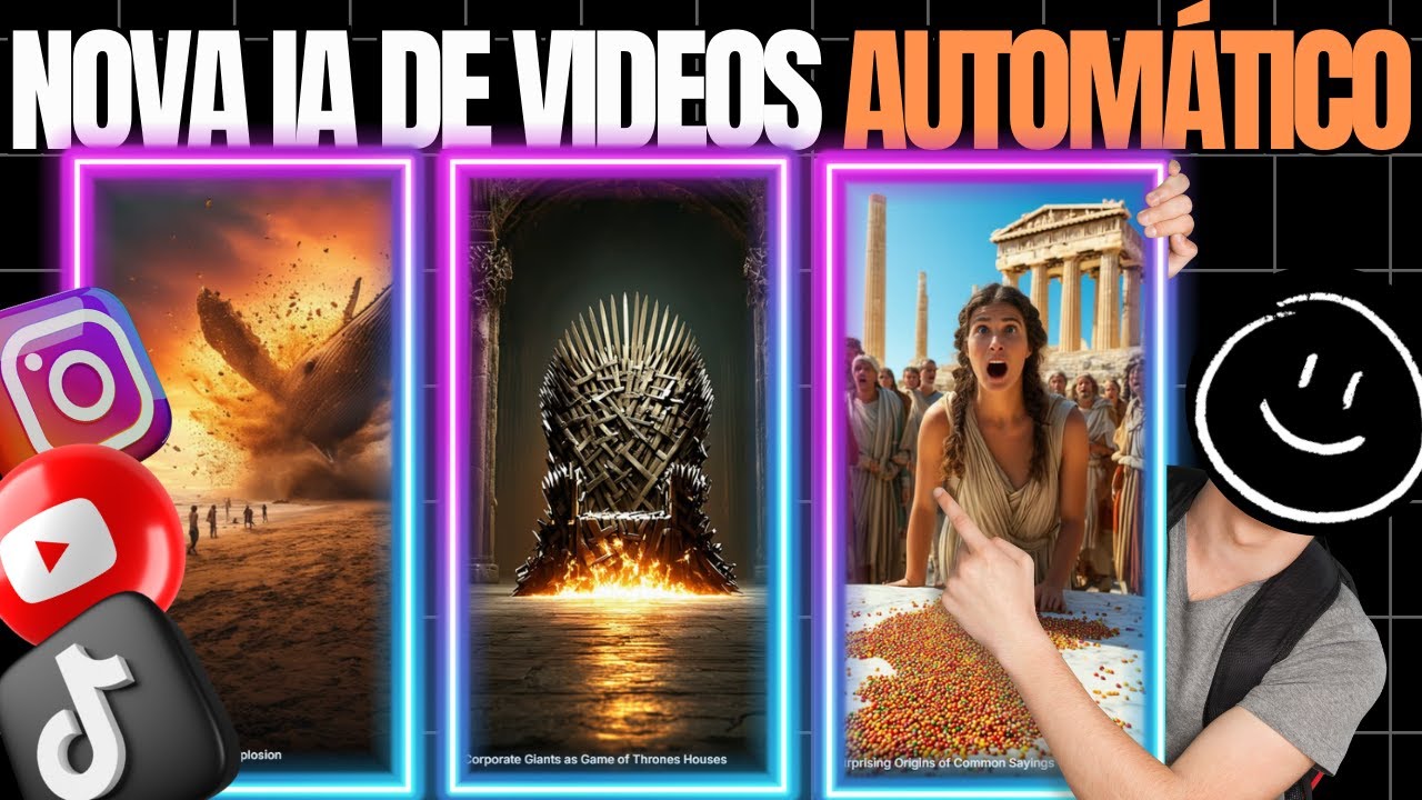 Nova Inteligência Artificial Cria Vídeos Completos  com Apenas Alguns Cliques!