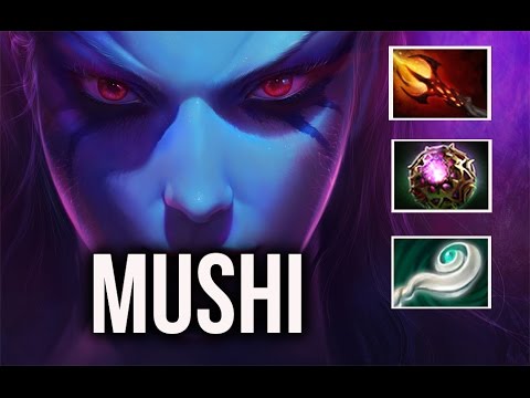 Mushi epic base defense IMMA RAPE YOU - QoP 32 kills intense MMR Gameplay Dota 2 Highlights