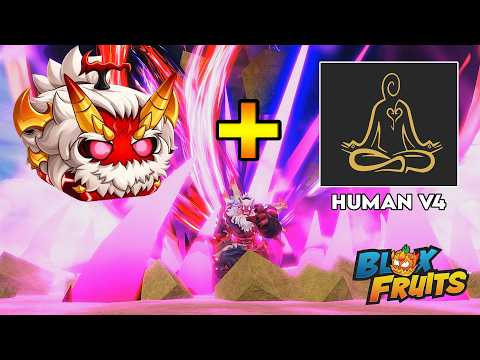 Fiend Yeti Mutation + Human V4 = 👹🔴😈 (blox fruits bounty hunting)