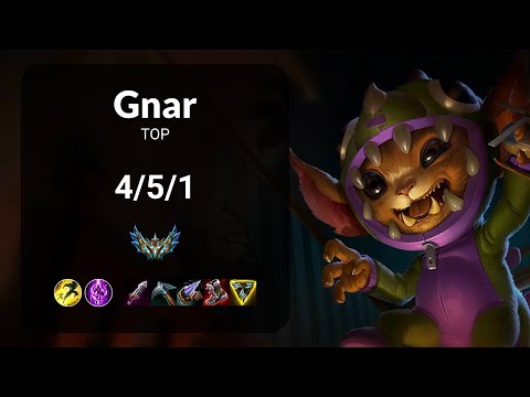 Gnar vs Renekton TOP - KR CHALLENGER Patch 14.24