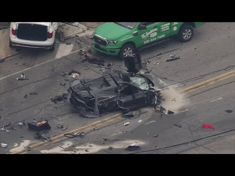 En video: violento accidente en Chester Pike