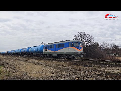 Locomotiva LDE2100 60-0665-9 cu un Marfar CER FERSPED la Bariera in Osorhei - 03 Ianuarie 2025