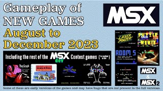 Gameplay of New MSX games, from August to December 2023