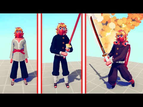 EVOLUTION OF RENGOKU KYOJURO ( DEMON SLAYER ) | TABS - Totally Accurate Battle Simulator