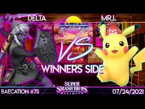 Baecation #75 - SSBU - Delta (Link) vs. GRNT | Mr. L (Pikachu) - Winners Side