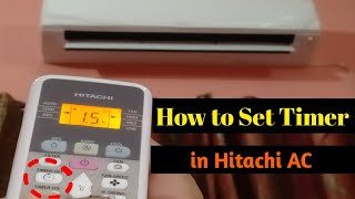 HOW TO | SET TIMER IN AC || HITACHI