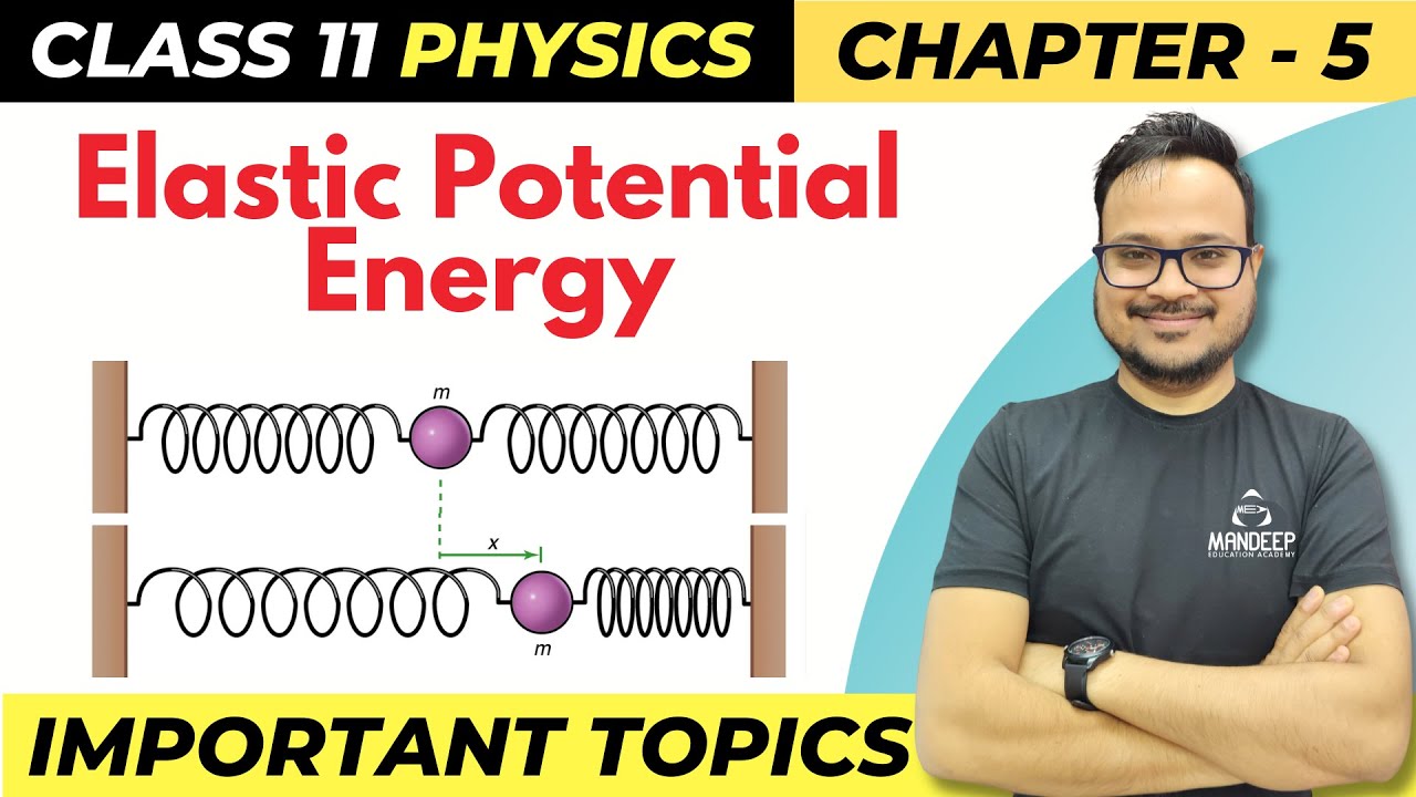 Elastic Potential Energy of a Spring Derivation | Class 11 Physics Chapter 5 | Important Topics