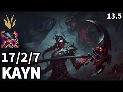 Kayn Jungle vs Ekko - KR Master  | Patch 13.5