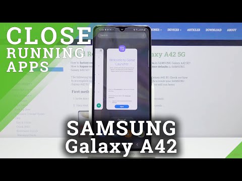How to Close Apps Running in Background on Samsung Galaxy A42 - Close Running Apps