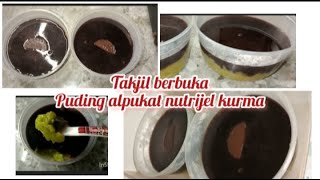 TAKJIL BERBUKA PUASA  PUDING ALPUKAT NUTRIJEL KURMA