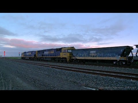 2KC5 Grain Train With NR Class Diesel Locomotives - PoathTV Australian Railways