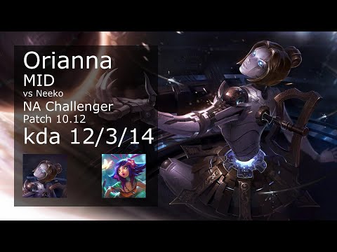 Orianna vs Neeko Mid - NA Challenger 12/3/14 Patch 10.12 Gameplay