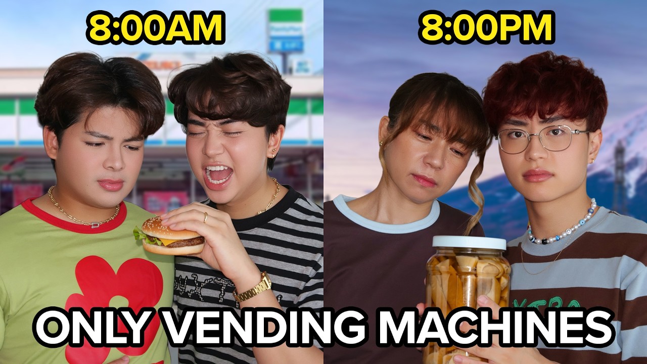 Eating ONLY Vending Machine Food in Japan for 24 Hours
