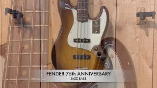 Video thumbnail for Fender 75th Anniversary Commemorative Jazz Bass - Rosewood Fingerboard - 2-Color Bourbon Burst by Big Music Australia