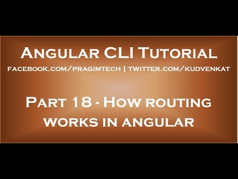 How routing works in angular