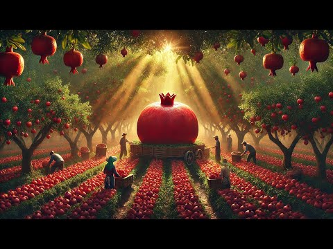How America Harvests and Processes Billions of Pomegranates with High-Tech Precision