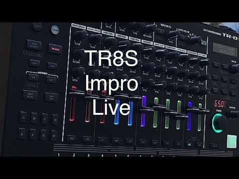 TR8s Jam ll Techno , impro Live from 65 to 128 bpm