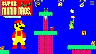 Sharp X1 Game:  Super Mario Bros. Special (1986 Hudson Soft)