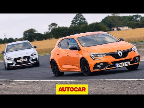 Renault Megane RS 280 Cup vs Hyundai i30N track battle | Autocar