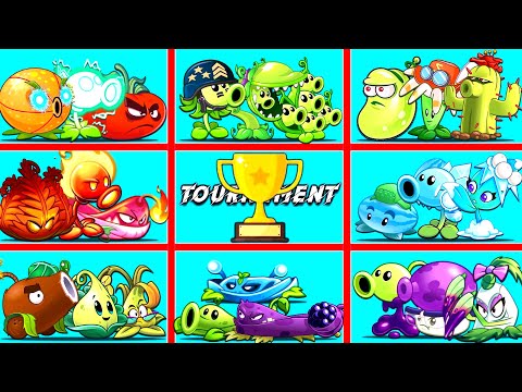 PvZ2 Tournament - 8 Best Teams Plant Battle - Who Will Win? Team Plants vs Team Plants.
