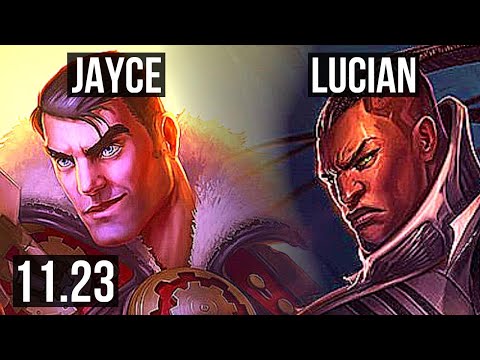 JAYCE vs LUCIAN (TOP) | 8 solo kills, Legendary, 300+ games, 900K mastery | EUW Master | 11.23