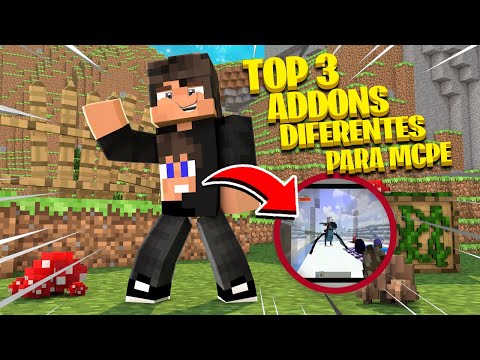 SAIU!!!TOP 3 ADDONS QUE RODAM EM QUALQUER CELULAR!|MINECRAFT PE! (Minecraft Pocket Edition)