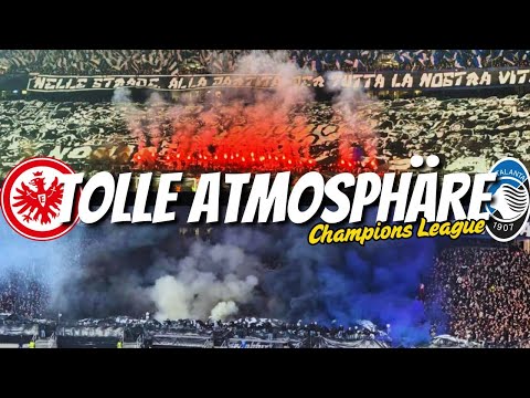 Frankfurt - Atalanta : Sge Fans Choreo & Pyro im Champions Leauge 26.11.2025